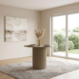 Hamlyn 43-inch Round Wood Counter Height Dining Table Black
