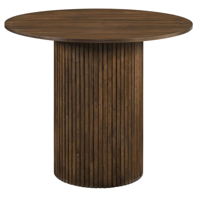 Hamlyn 43-inch Round Wood Counter Height Dining Table Black