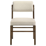 Strouse 5-piece Dining Set Cream and Walnut | Brown | Walnut / Cream | 193940WAL-S5B