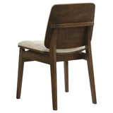 Strouse 5-piece Dining Set Cream and Walnut | Brown | Walnut / Cream | 193940WAL-S5D
