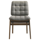 Strouse 5-piece Dining Set Grey and Walnut | Brown | Walnut / Grey | 193940WAL-S5E