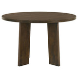 Strouse 47-inch Round Wood Dining Room Table Walnut | King | Brown | Walnut | 193940WAL