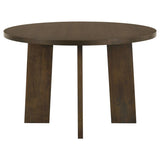 Strouse 47-inch Round Wood Dining Room Table Walnut | King | Brown | Walnut | 193940WAL