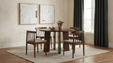 Strouse 47-inch Round Wood Dining Room Table Walnut | King | Brown | Walnut | 193940WAL