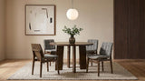 Strouse 47-inch Round Wood Dining Room Table Walnut | King | Brown | Walnut | 193940WAL