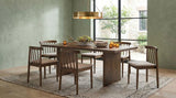 Decker 7-piece 82-inch Rectangular Dining Set Wheat and Walnut | Brown | Walnut / Wheat | 193951WAL-S7A