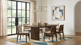 Decker 7-piece 82-inch Rectangular Dining Set Black and Walnut