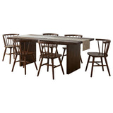 Decker 7-piece 82-inch Rectangular Dining Set Walnut | King | Brown | Walnut | 193951WAL-S7F