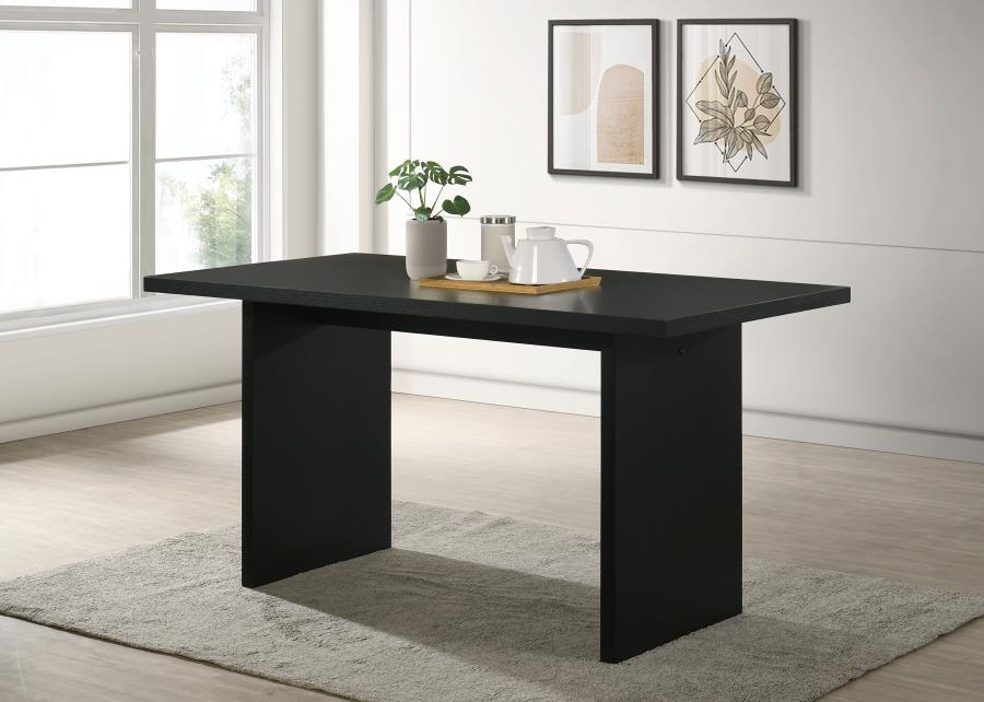 Decker 70-inch Rectangular Wood Counter Height Dining Table Black | 193958BLK