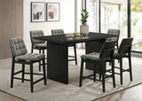 Decker 70-inch Rectangular Wood Counter Height Dining Table Black | 193958BLK