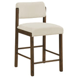 Decker 7-piece 70-inch Counter Height Dining Set Cream and Walnut | Brown | Dark Walnut / Cream | 193958WAL-S7B