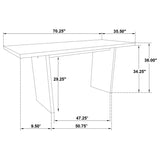 Decker 70-inch Rectangular Wood Counter Height Dining Table Dark Walnut | Brown | Dark Walnut | 193958WAL