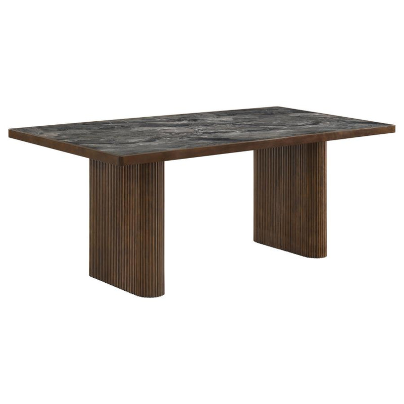 Parry 80-inch Smart Top Paladina Dining Table Dark Walnut