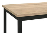 Garza 5-piece Space Saving Rectangular Dining Table Greige Oak | Black | Greige Oak / Black | 193980-S5