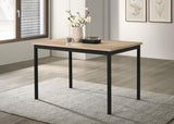 Garza Rectangular 47-inch Dining Table Greige Oak | Black | Greige Oak | 193981