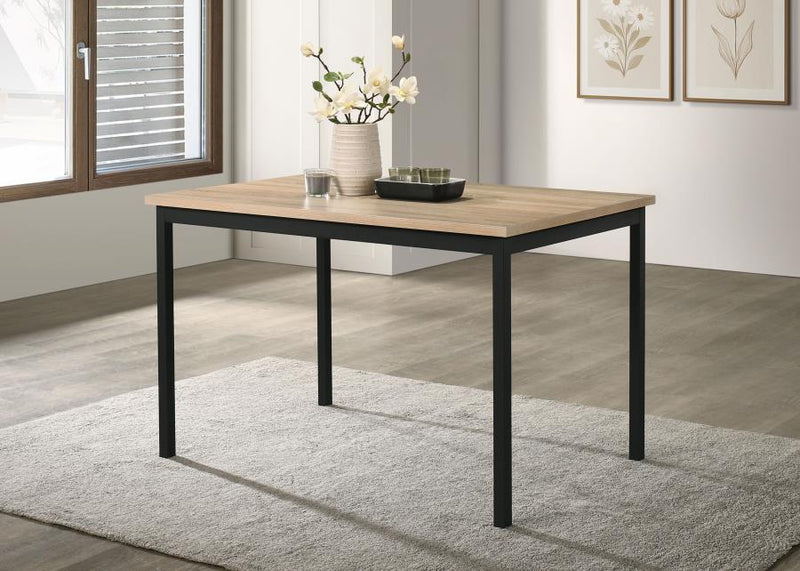 Garza Rectangular 47-inch Dining Table Greige Oak