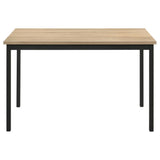 Garza Rectangular 47-inch Dining Table Greige Oak | Black | Greige Oak | 193981