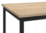 Garza Rectangular 47-inch Dining Table Greige Oak | Black | Greige Oak | 193981