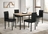Garza Rectangular 47-inch Dining Table Greige Oak | Black | Greige Oak | 193981