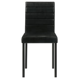 Garza Upholstered Dining Side Chair Black (Set of 4) | Black | 193982
