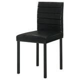 Garza Upholstered Dining Side Chair Black (Set of 4) | Black | 193982
