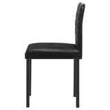 Garza Upholstered Dining Side Chair Black (Set of 4) | Black | 193982