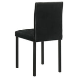 Garza Upholstered Dining Side Chair Black (Set of 4) | Black | 193982