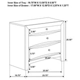 Briana 2-drawer Nightstand Black | Full | Black | 200702