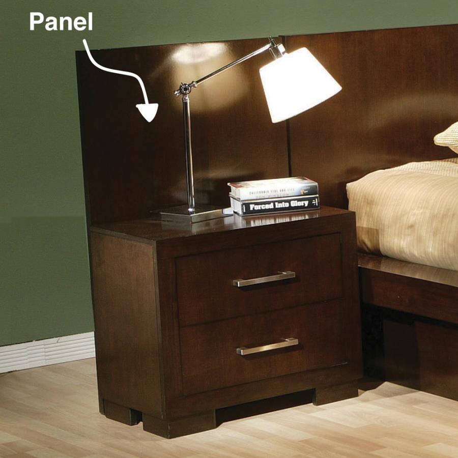 Jessica Wood Bed Panels Cappuccino | Full | Brown | Cappuccino | 200710