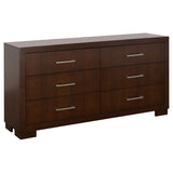 Jessica 4-piece Queen LED Bedroom Set Cappuccino | Gallery | 200711Q-S4 200711KE-S4 200711Q-S5 200711Q-S5P 200711KE-S5 200711KE-S5P 200711Q-S6P 200711KE-S6P