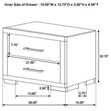 Jessica 4-piece Queen LED Bedroom Set Cappuccino | Gallery | 200711Q-S4 200711KE-S4 200711Q-S5 200711Q-S5P 200711KE-S5 200711KE-S5P 200711Q-S6P 200711KE-S6P