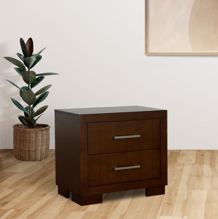 Jessica 2-drawer Nightstand Cappuccino | Brown | Cappuccino | 200712