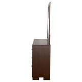 Jessica 6-drawer Dresser with Mirror Cappuccino | Brown | Cappuccino | 200713M