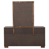 Jessica 6-drawer Dresser with Mirror Cappuccino | Brown | Cappuccino | 200713M