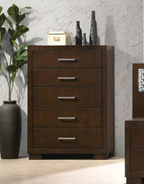 Jessica 5-drawer Bedroom Chest Cappuccino | Brown | Cappuccino | 200715