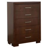 Jessica 5-drawer Bedroom Chest Cappuccino | Brown | Cappuccino | 200715