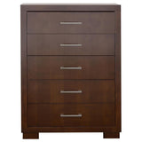 Jessica 5-drawer Bedroom Chest Cappuccino | Brown | Cappuccino | 200715