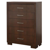 Jessica 5-drawer Bedroom Chest Cappuccino | Brown | Cappuccino | 200715