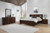 Jessica 4-piece Queen Bedroom Set Cappuccino | California King / 4-piece | 200719KW-S4