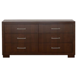 Jessica 4-piece Queen Bedroom Set Cappuccino | Gallery | 200719Q-S4 200719KE-S4 200719KW-S4 200719Q-S5 200719KE-S5 200719KW-S5