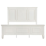 Sandy Beach 63-inch Eastern King Wood Panel Bed Cream White | Eastern King | Ivory | Cream White | 201301KEN