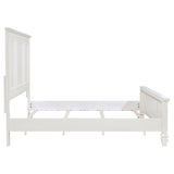 Sandy Beach 63-inch Eastern King Wood Panel Bed Cream White | Eastern King | Ivory | Cream White | 201301KEN