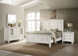 Sandy Beach 4-piece Queen Bedroom Set Cream White | California King / 4-piece / 201301KWN-S4 | 201301KWN-S4