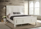 Sandy Beach 63-inch California King Panel Bed Cream White | Ivory | Cream White | 201301KWN
