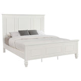 Sandy Beach 63-inch California King Panel Bed Cream White | Ivory | Cream White | 201301KWN