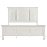 Sandy Beach 63-inch California King Panel Bed Cream White | Ivory | Cream White | 201301KWN