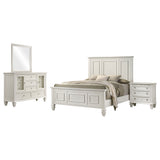 Sandy Beach 4-piece Queen Bedroom Set Cream White | Gallery | 201301Q-S4 201309Q-S4 201301KEN-S4 201309KE-S4 201301KWN-S4 201301Q-S5 201309Q-S5 201301KEN-S5 201309KE-S5 201301KWN-S5