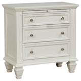 Sandy Beach 4-piece Queen Bedroom Set Cream White | Gallery | 201301Q-S4 201309Q-S4 201301KEN-S4 201309KE-S4 201301KWN-S4 201301Q-S5 201309Q-S5 201301KEN-S5 201309KE-S5 201301KWN-S5