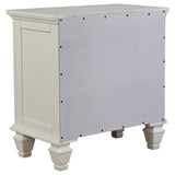 Sandy Beach 4-piece Queen Bedroom Set Cream White | Gallery | 201301Q-S4 201309Q-S4 201301KEN-S4 201309KE-S4 201301KWN-S4 201301Q-S5 201309Q-S5 201301KEN-S5 201309KE-S5 201301KWN-S5