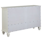 Sandy Beach 4-piece Queen Bedroom Set Cream White | Gallery | 201301Q-S4 201309Q-S4 201301KEN-S4 201309KE-S4 201301KWN-S4 201301Q-S5 201309Q-S5 201301KEN-S5 201309KE-S5 201301KWN-S5